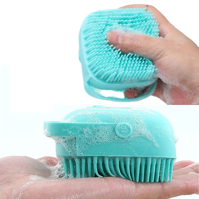 Comfortable Cleaning: Bathroom Dog Bath Brush Gloves – Safe and Effective Grooming Tool!