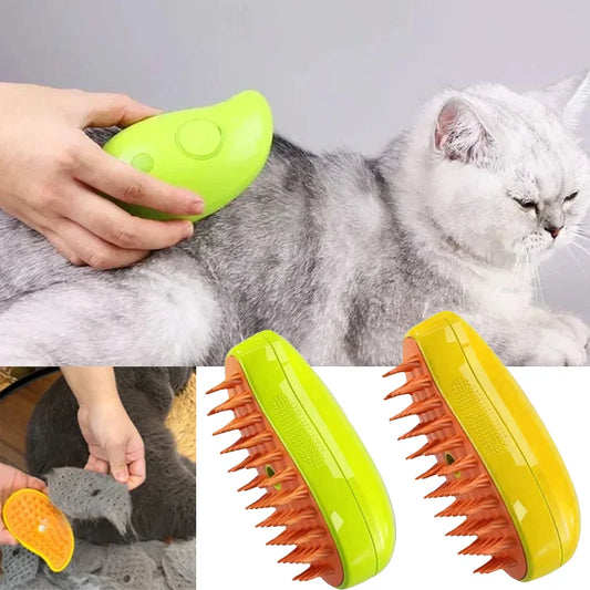 Steamy Spa Session: Electric Spray Water Brush for Luxurious Cat Grooming