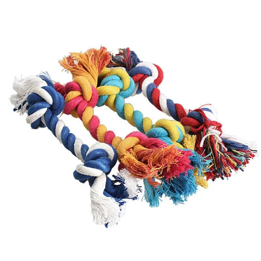 Pawsitively Entertaining: Pet Dog Cotton Chew Knot Toy – Keep Your Pup Happy!