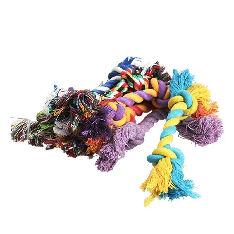 Pawsitively Entertaining: Pet Dog Cotton Chew Knot Toy – Keep Your Pup Happy!